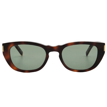 Saint Laurent Green Square Unisex Sunglasses SL 51 RIM 003