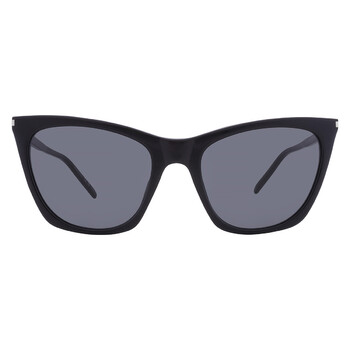 Grey Cat Eye Ladies Sunglasses SL 214 KATE THIN 001 55