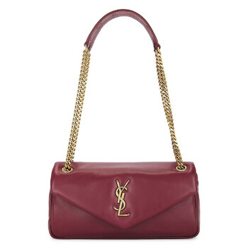 Plunged Lambskin Small Calypso Bag