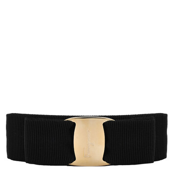 Ferragamo Salvatore Ferragamo Black Vara Bow Hairclip 342019