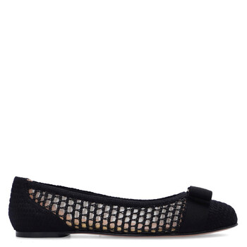 Salvatore Ferragamo 'Varina' Raffia Flats - Women's 9