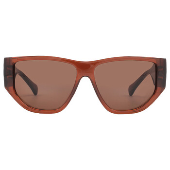 サングラス FENDI Woman Sunglasses Brown FE40109I 55e Fendi Brown Oval Ladies Sunglasses FE40109I 55E 54