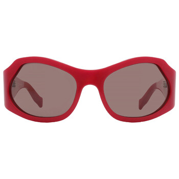 SALVATORE FERRAGAMO 長方形フレムサンクラス SF1079S 211 Ferragamo Salvatore Ferragamo Burgundy Rectangular Ladies