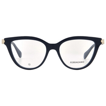 Salvatore Ferragamo EYEGLASSES SF2991-414-51 New with case Salvatore Ferragamo SF2991 414 Navy Blue Eyeglasses  main image 2
