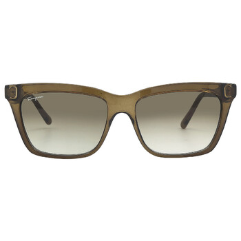 Ferragamo Salvatore Ferragamo Grey Gradient Rectangular
