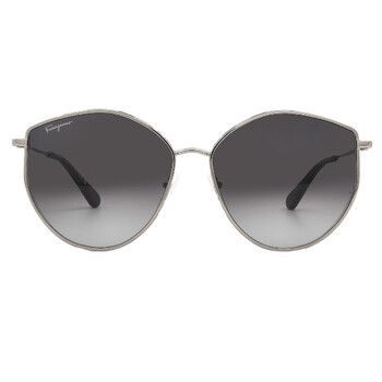 NWT Salvatore Ferragamo SF296SR-772 Sunglasses Ferragamo Grey Rose Gradient Cat Eye Ladies Sunglasses  main image 4