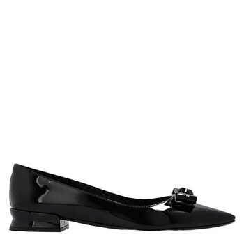 Ferragamo Salvatore Ferragamo Ladies Black Leather Katrin Vara 