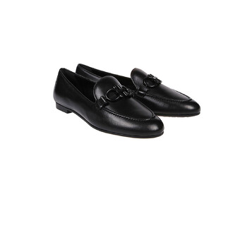 Ferragamo Salvatore Ferragamo Ladies Black Trifoglio Mocassino
