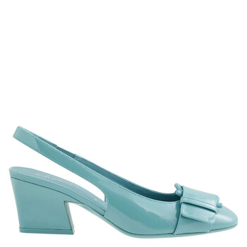 Ladies Briget 55 Gancini Slingback Pumps In Tyrone Turquoise