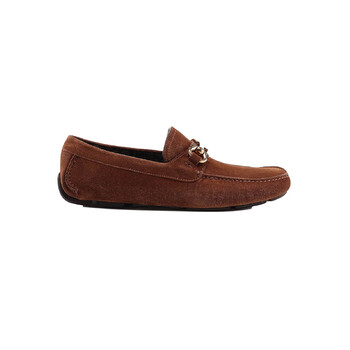 SALVATORE FERRAGAMO BROWN SUEDE MENS SIZE 8 Salvatore Ferragamo Horsebit Men main image 3