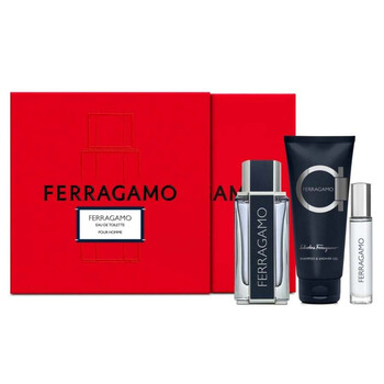 Salvatore Ferragamo Men's Spicy Leather Gift Set Fragrances