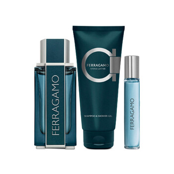 Salvatore Ferragamo Men's Spicy Leather Gift Set Fragrances