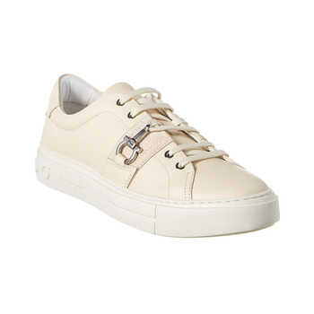 Ferragamo Salvatore Ferragamo Men's White Sultan Low Top