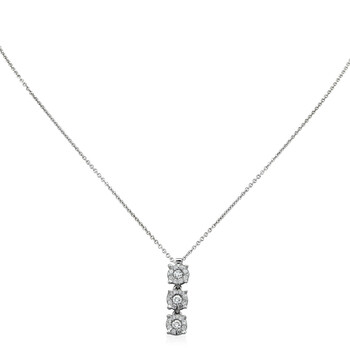 Daphne White Gold 0.20 CT Diamond Necklace 20054569