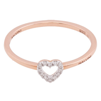 I Segni Rose Gold 0.04 CT GH Diamond Ring, Size 13