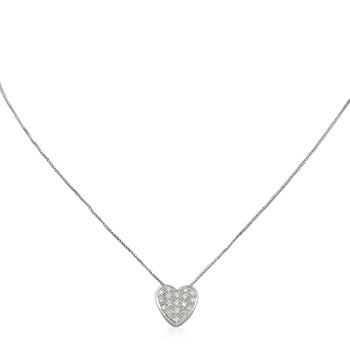 Celine Cœur Triomphe Necklace In Brass With Gold Finish And Cotton