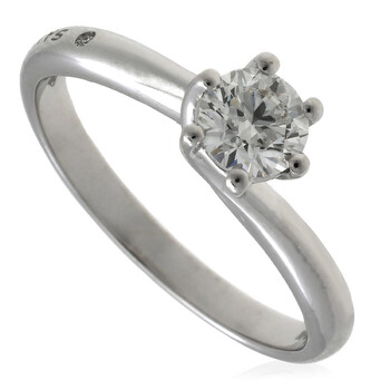 Ladies White Gold Lavinia Solitaire Diamond Ring, Size 13 20076829