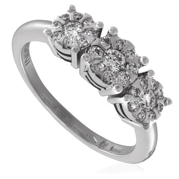 Ladies White Gold Trilogy Daphne Ring With Diamonds