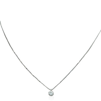 Lavinia White Gold 0.30 CT G Solitaire Necklace 20076882