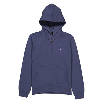 Kids Smoke Blue Clee Gage Zip-Up Hoodie