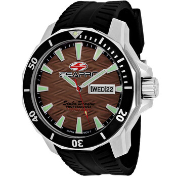 Scuba Dragon Diver Limited Edition 1000 Meters Quartz Brown Dial Men's Watch SP8315