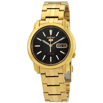 お歳暮ならオンライン Seiko 5 SNKK86 Watch Men's Dial Black Automatic 時計