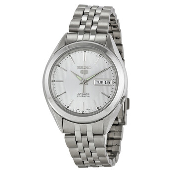 Seiko Series 5 Automatic Silver Dial Men's Watch SNKK87