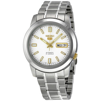 Seiko Series 5 Automatic Silver Dial Men's Watch SNKK87