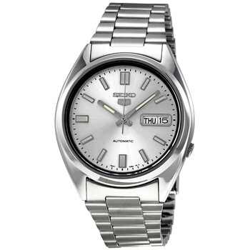 5 Automatic Silver Dial Stainless Steel Men's Watch SNXS73