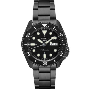 5 Sports Automatic Black Dial Men's Watch SRPD65