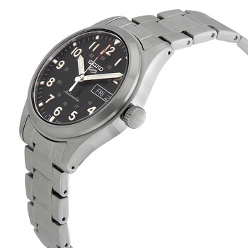 5 Sports Automatic Black Dial Men's Watch SRPG27K1