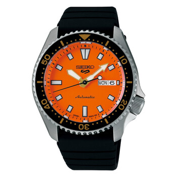 Seiko 5 Sports Automatic Orange Dial Men's Watch SRPD59K1