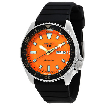5 Sports Automatic Orange Dial Men's Watch SRPL89K1