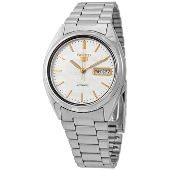 Automatic White Dial Men's Watch SNXG47K1