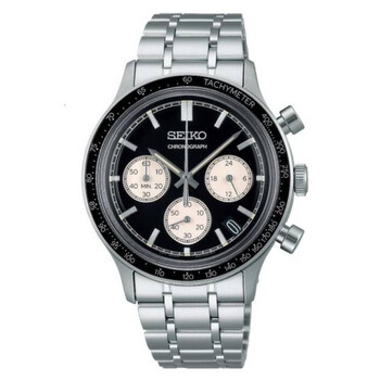 Seiko SeikoChronograph Quartz Black Dial Men's Watch SSB479P1