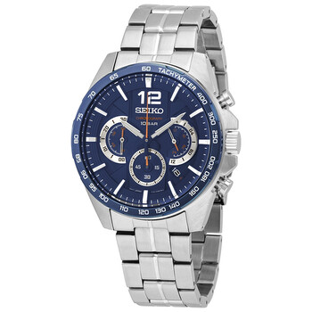 Essentials Chronograph Quartz Blue Dial Men's Watch Ssb345