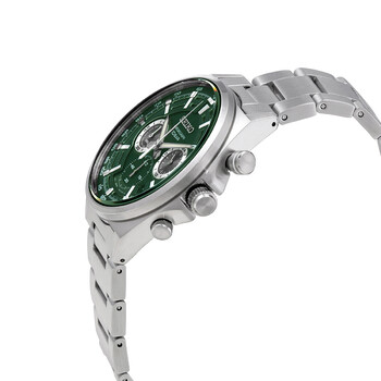 Chronograph Quartz Green Dial Stainless Steel Men's Watch SSB405P1