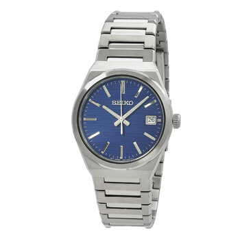 時計 Seiko Quartz Seiko Essentials Quartz Blue Dial Men's Watch SUR559P1