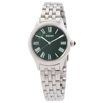 【SEIKO】Essentials Quartz Green Dial Ladies Watch Seiko Essentials Quartz Green Dial Ladies Watch SWR075P1