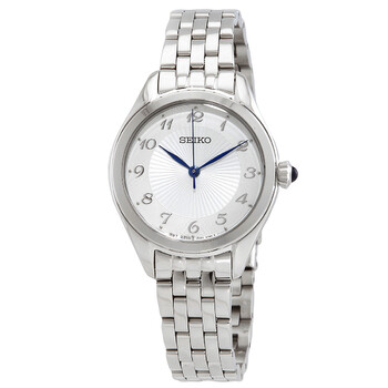 Seiko Quartz White Dial Stainless Steel Ladies Watch