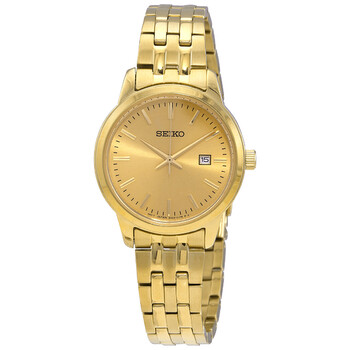 アナログ腕時計 SEIKO | Discover More Quartz Diamond Gold Dial SRZ552P1 Seiko Discover More Quartz Diamond Gold Dial Ladies Watch