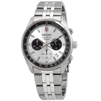 Seiko Chronograph Quartz Black Dial Men's Watch SSB429P1