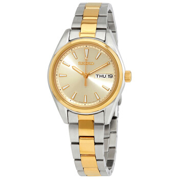 Seiko Neo Classic Quartz Gold Dial Two-tone Ladies Watch P1