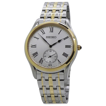 Quartz White Dial Two-tone Men's Watch SRK048P1