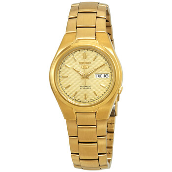 Seiko 5 Automatic Gold Dial Men's Watch SNZ450J1