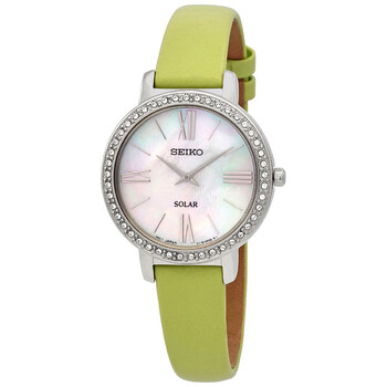 Seiko Conceptual Eco-Drive Diamond Silver Dial Ladies Watch