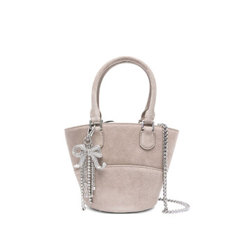 Self-Portrait Suede Tote Bag