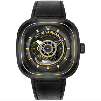 Sevenfriday P-Series Automatic Black Dial Men's Watch P2B/02