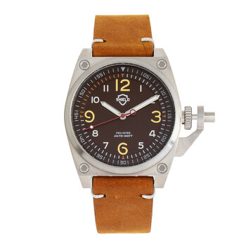 Pascal Quartz Brown Dial Camel Leather Men's Watch SLDSH102-3 Pascal Quartz Brown Dial Camel Leather Men's Watch SLDSH102-3
