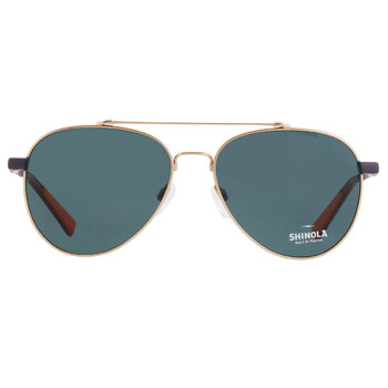Green Pilot Unisex Sunglasses SH2101S 718 56